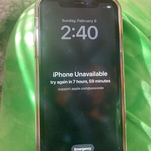 Apple iPhone with Black Display